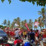Estudantes levam apoio a Lula às ruas de Alagoas